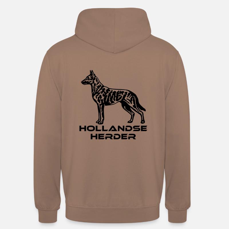 516 Hollandse Herder - Sweat-shirt à capuche unisexe - moka