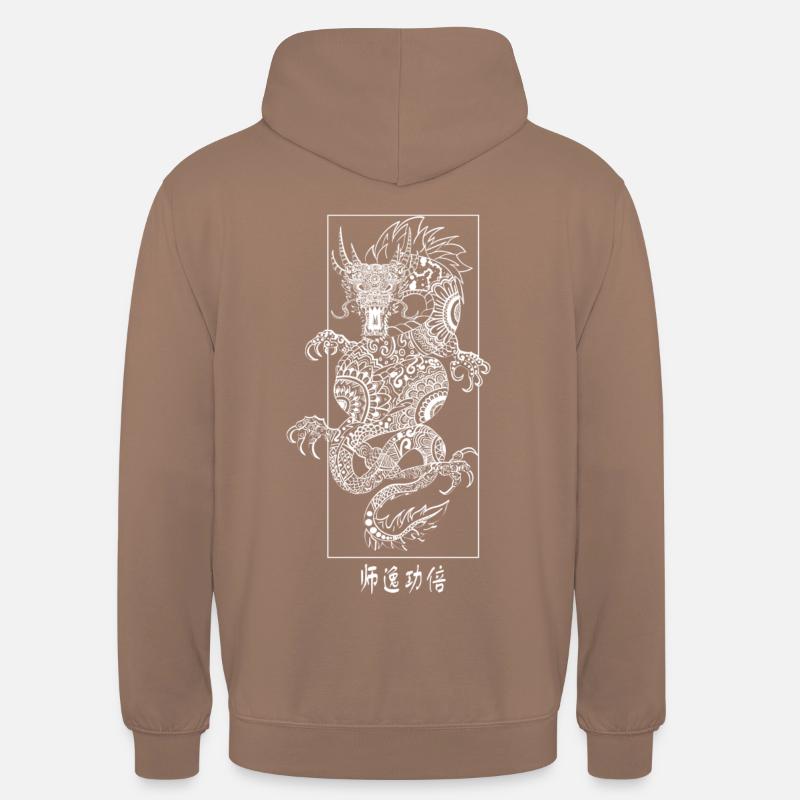 Dragon chinois - Sweat-shirt à capuche unisexe - moka