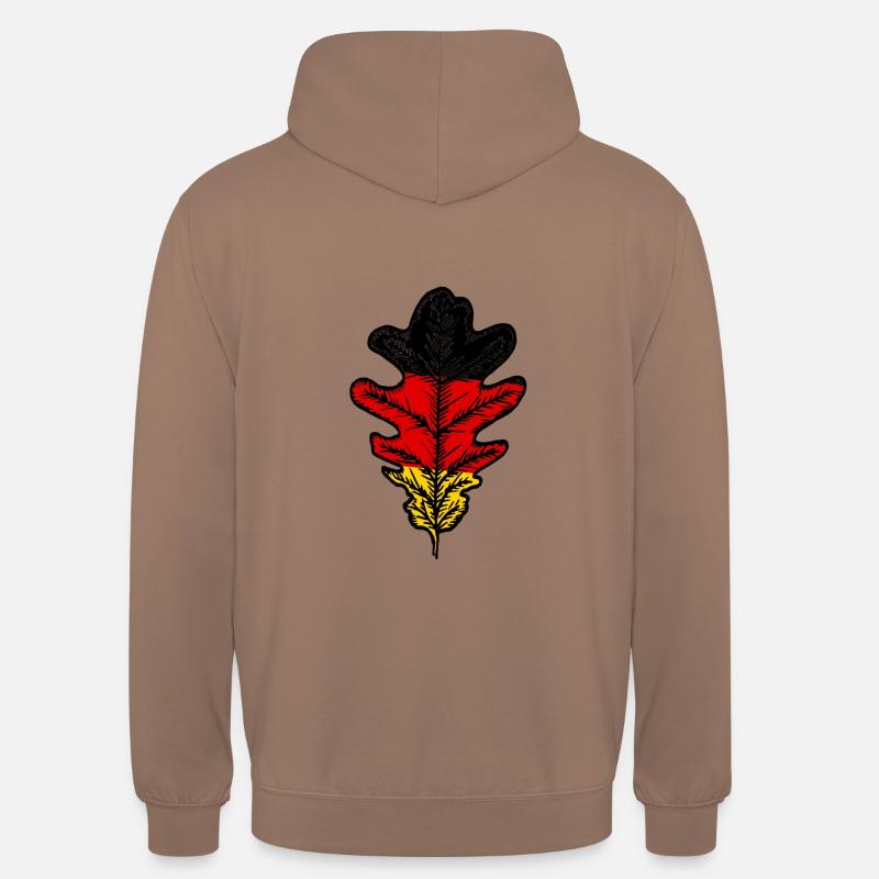 drapeau feuille de chêne - Sweat-shirt à capuche unisexe - moka