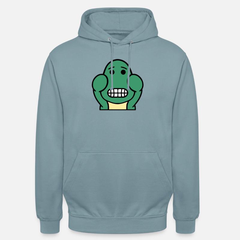 Dolly Grin - Sweat-shirt à capuche unisexe - bleu fumée