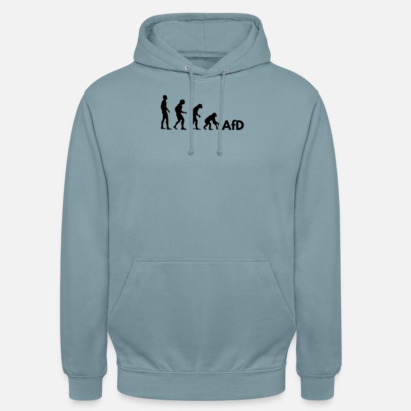 AfD Evolution - Sweat-shirt à capuche unisexe - bleu fumée