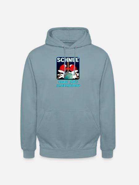 Danke SCHNEERÄUMEN WINTER - Unisex Hoodie - Nebelblau
