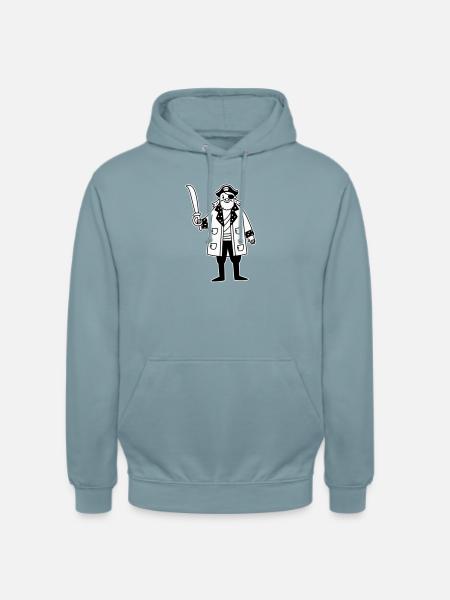Pirat - Unisex Hoodie - Nebelblau