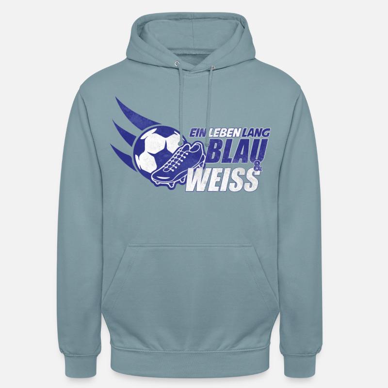 Blau & Weiss ein Leben Lang Geschenkidee - Unisex Hoodie - Nebelblau