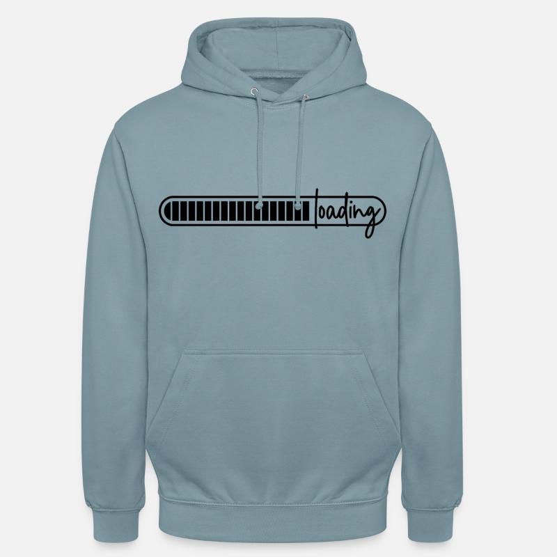 Ladebalken - lädt - wird geladen - loading - Unisex Hoodie - Nebelblau