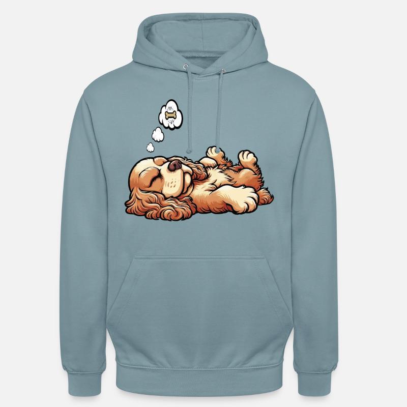 Cocker Spaniel Cockerhund Cocker Spaniel Besitzer - Unisex Hoodie - Nebelblau