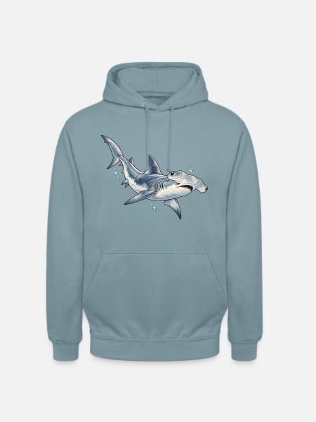 Hammerhai - Unisex Hoodie - Nebelblau
