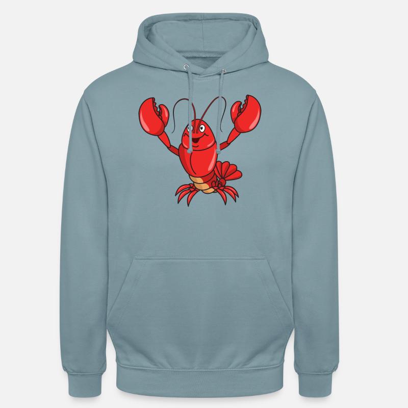 lobster - Unisex Hoodie - stonewash blue