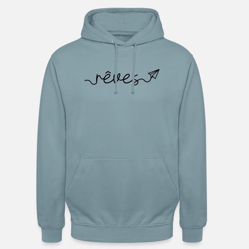 Sueños - Sudadera con capucha unisex - azul niebla