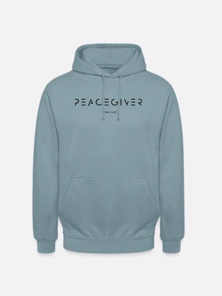 PEACEGIVER - Unisex Hoodie - Nebelblau