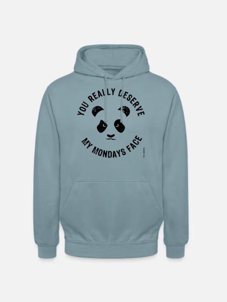 Mondays Face - Unisex Hoodie - stonewash blue