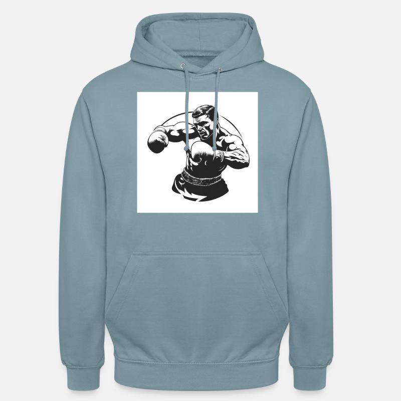 Compétence de boxe - Sweat-shirt à capuche unisexe - bleu fumée