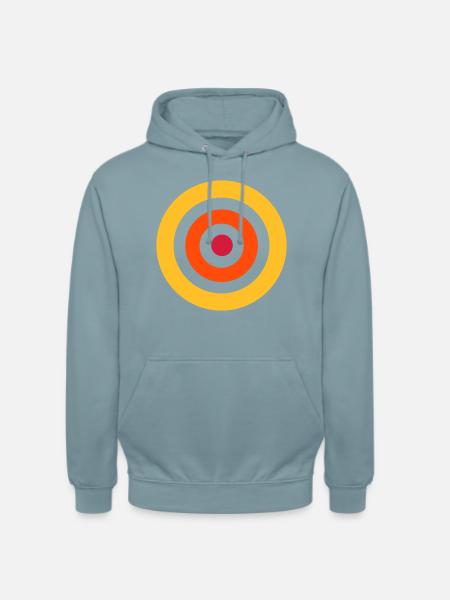 Bunte kreise - Unisex Hoodie - Nebelblau
