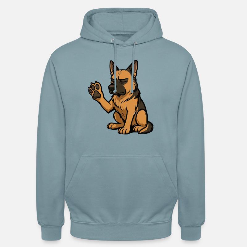 Deutscher Schäferhund Schäferhunde Schäferhunde - Unisex Hoodie - Nebelblau
