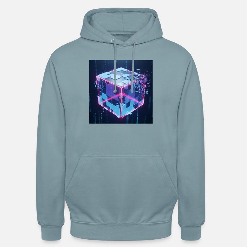Digital Cube Technology Digital Cube Tech - Unisex Hoodie - stonewash blue