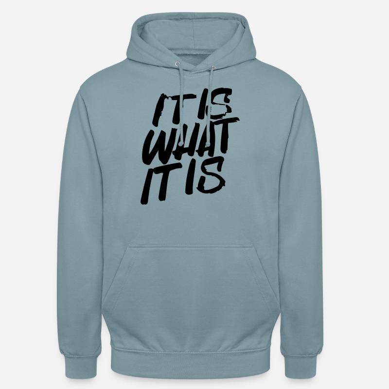 c'est comme ça - Sweat-shirt à capuche unisexe - bleu fumée