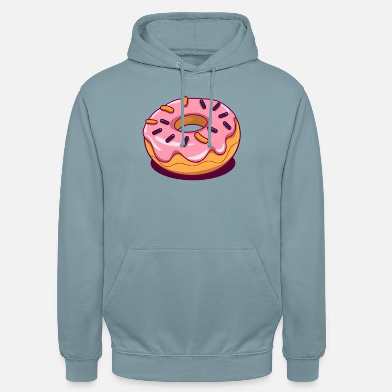 Cuisson de donuts - Sweat-shirt à capuche unisexe - bleu fumée
