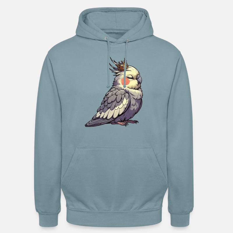 Calopsitte Calopsitte Calopsitte Oiseau calopsitte - Sweat-shirt à capuche unisexe - bleu fumée