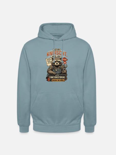 Condition Crunches But Runs Age Dysfunction - Unisex Hoodie - Nebelblau