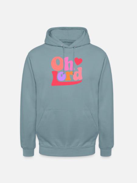 Seigneur - Sweat-shirt à capuche unisexe - bleu fumée