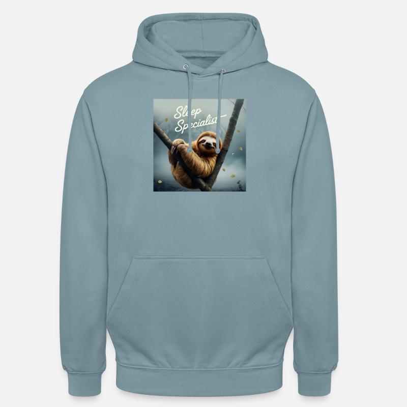 Spécialiste du sommeil - Sweat-shirt à capuche unisexe - bleu fumée
