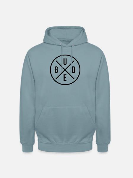 Gude - Kreissymbol mit Farbwechselfunktion - Unisex Hoodie - Nebelblau