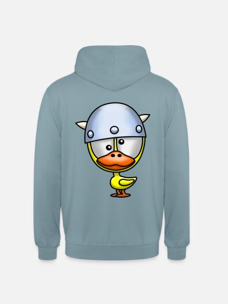 Viking canard - Sweat-shirt à capuche unisexe - bleu fumée