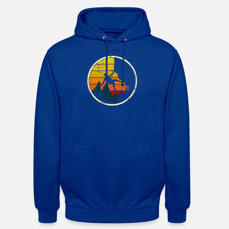 Équilibre Sunset Summit - Sweat-shirt à capuche unisexe - bleu royal