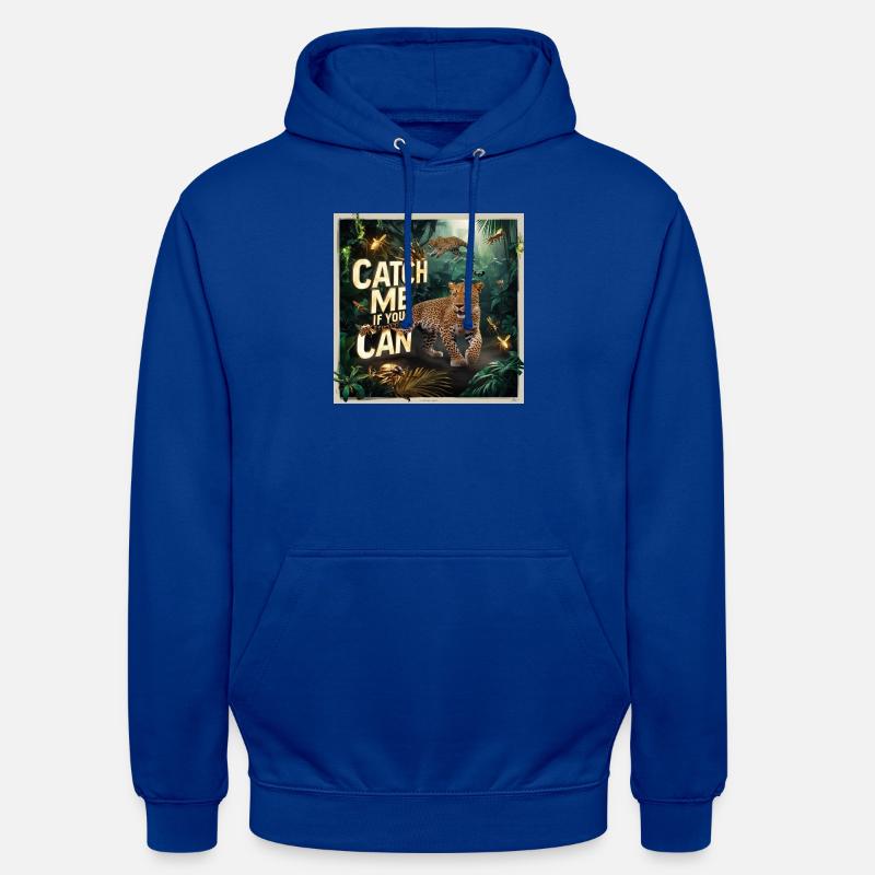 Dschungel Leopard Sprung - Unisex Hoodie - Royalblau