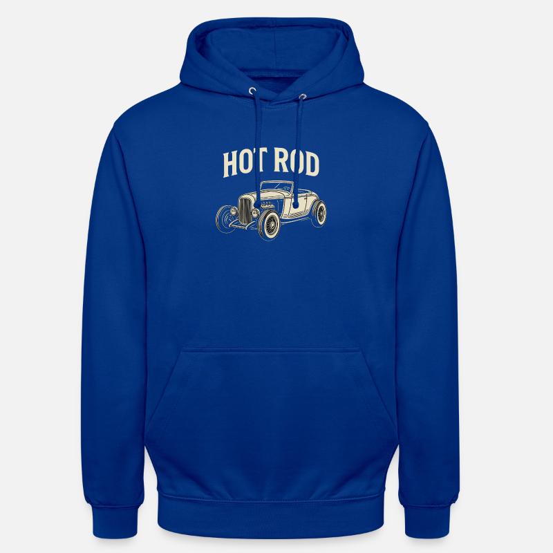 Hot Rod Imprimé Classique - Sweat-shirt à capuche unisexe - bleu royal