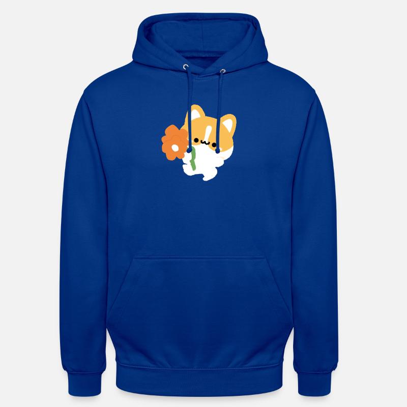 Romantischer Corgi - Unisex Hoodie - Royalblau
