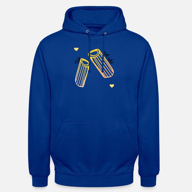Amour des pâtes de la Saint-Valentin - Sweat-shirt à capuche unisexe - bleu royal