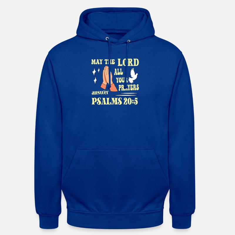 Psalm 20:5 May the Lord... - Unisex Hoodie - bright royal