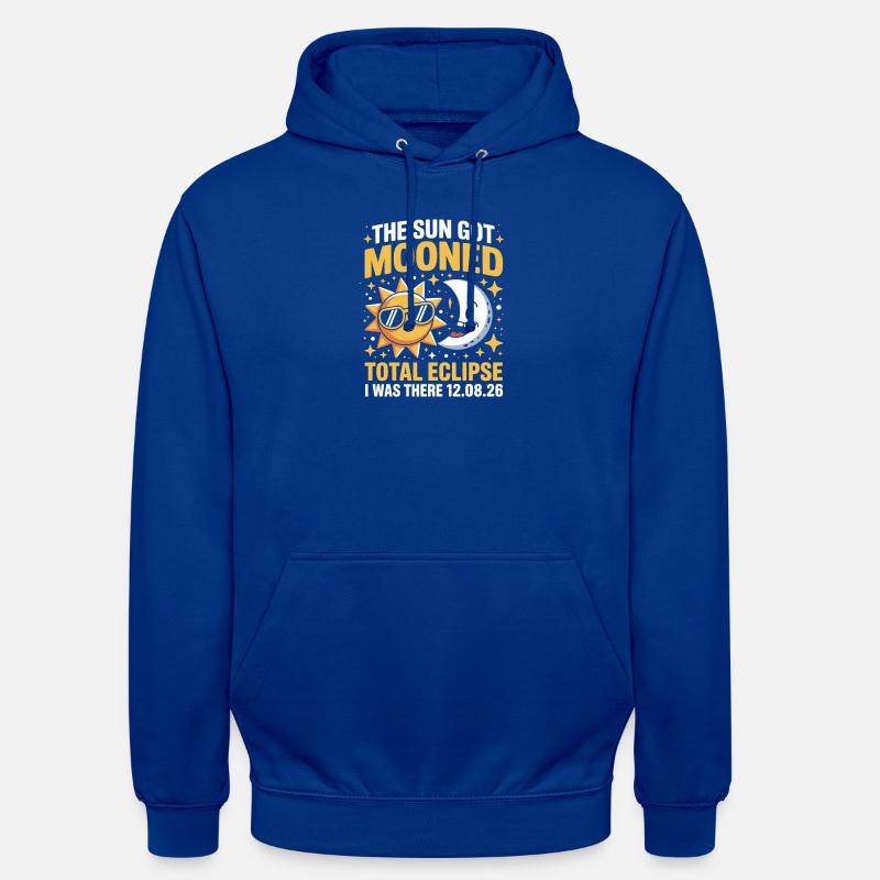 Sun Moon Total Eclipse Saying - Unisex Hoodie - bright royal