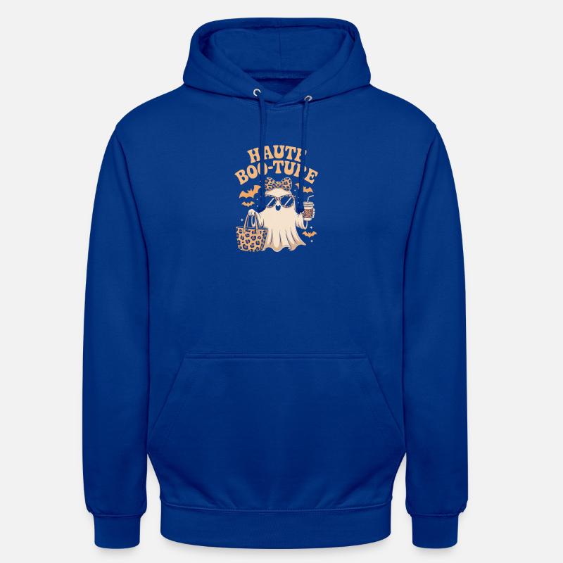 Haute Booture Halloween Ghost - Sweat-shirt à capuche unisexe - bleu royal