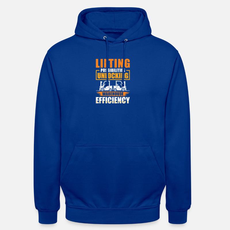 Staplerfahrer Englisch Spruch Stapler - Unisex Hoodie - Royalblau