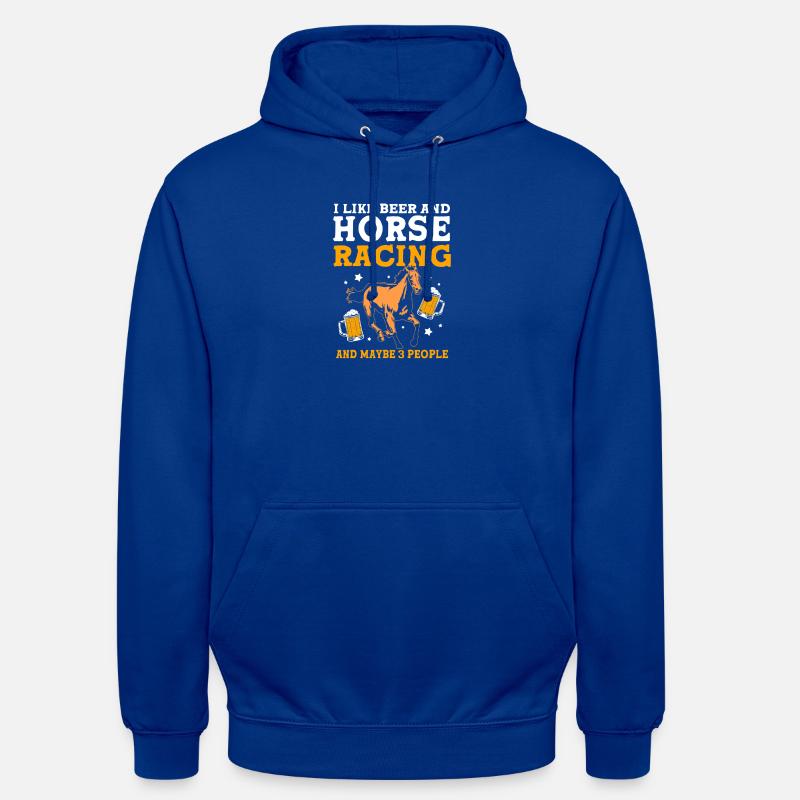 Bière de courses hippiques - Sweat-shirt à capuche unisexe - bleu royal