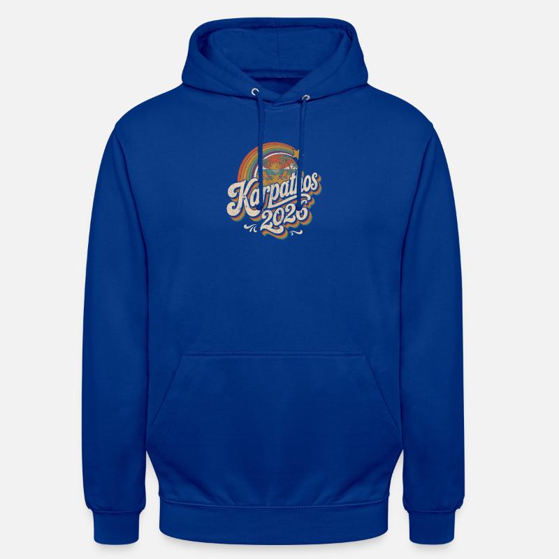 Karpathos 2026 Beach Rétro - Sweat-shirt à capuche unisexe - bleu royal