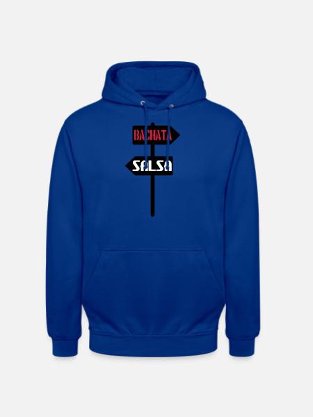 Bachata salsa sign - Unisex Hoodie - bright royal