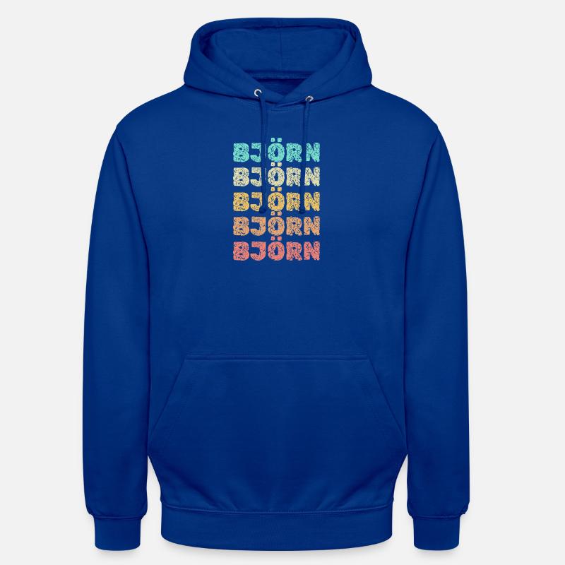 Cadeau pour Bjoern - Sweat-shirt à capuche unisexe - bleu royal