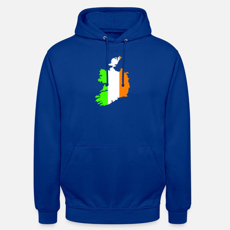 Pays d’Irlande - Sweat-shirt à capuche unisexe - bleu royal