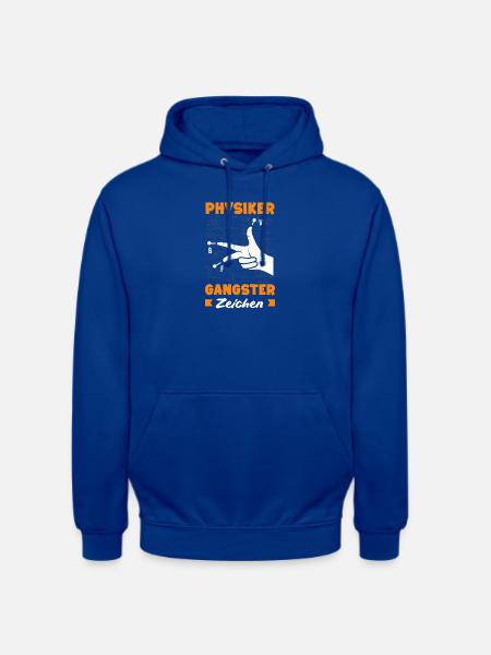 Physiker Gangster Zeichen - Unisex Hoodie - Royalblau