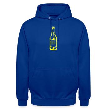 Bierflasche Bier - Unisex Hoodie - Royalblau - Vorne - Alina (178cm) & Michal (187cm)