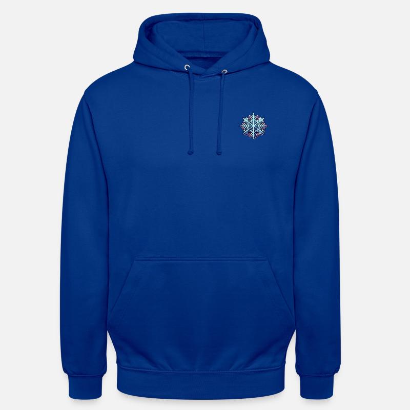 Flocon de neige - Sweat-shirt à capuche unisexe - bleu royal