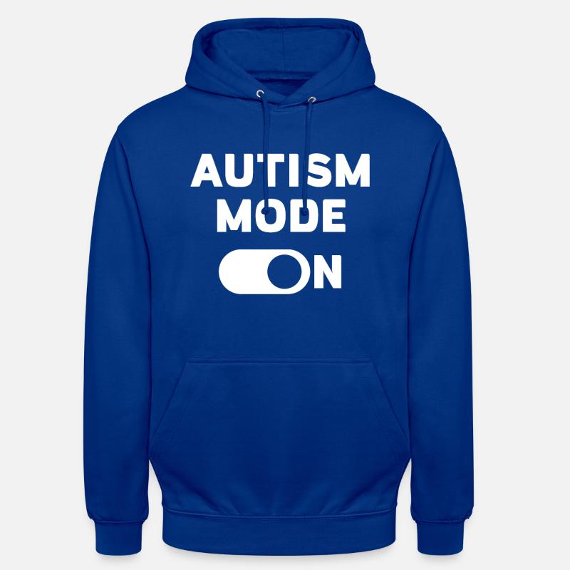 Mode autisme activé - Sweat-shirt à capuche unisexe - bleu royal