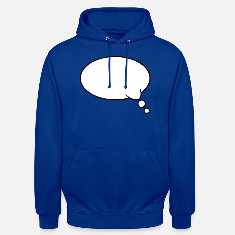 Pensée : Bubble Design - Sweat-shirt à capuche unisexe - bleu royal