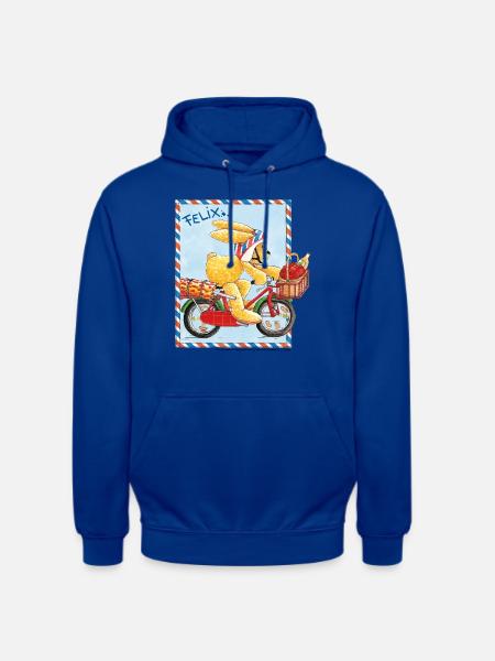 Felix der Hase Fahrradausflug - Unisex Hoodie - Royalblau