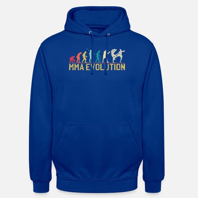 MMA Evolution Silhouette Design - Sweat-shirt à capuche unisexe - bleu royal