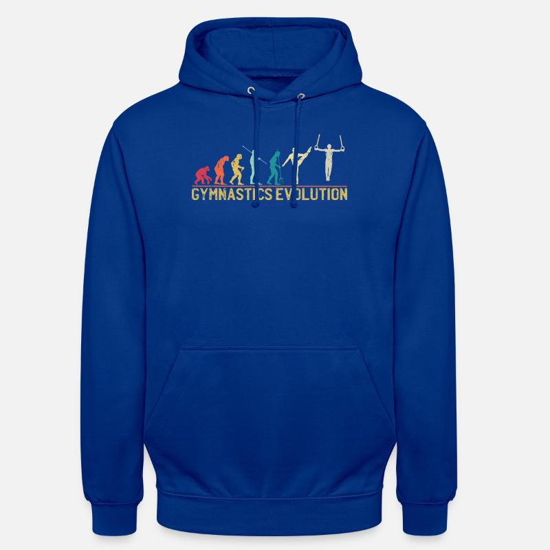 Gymnastics Evolution Graphic Tee - Unisex Hoodie - bright royal