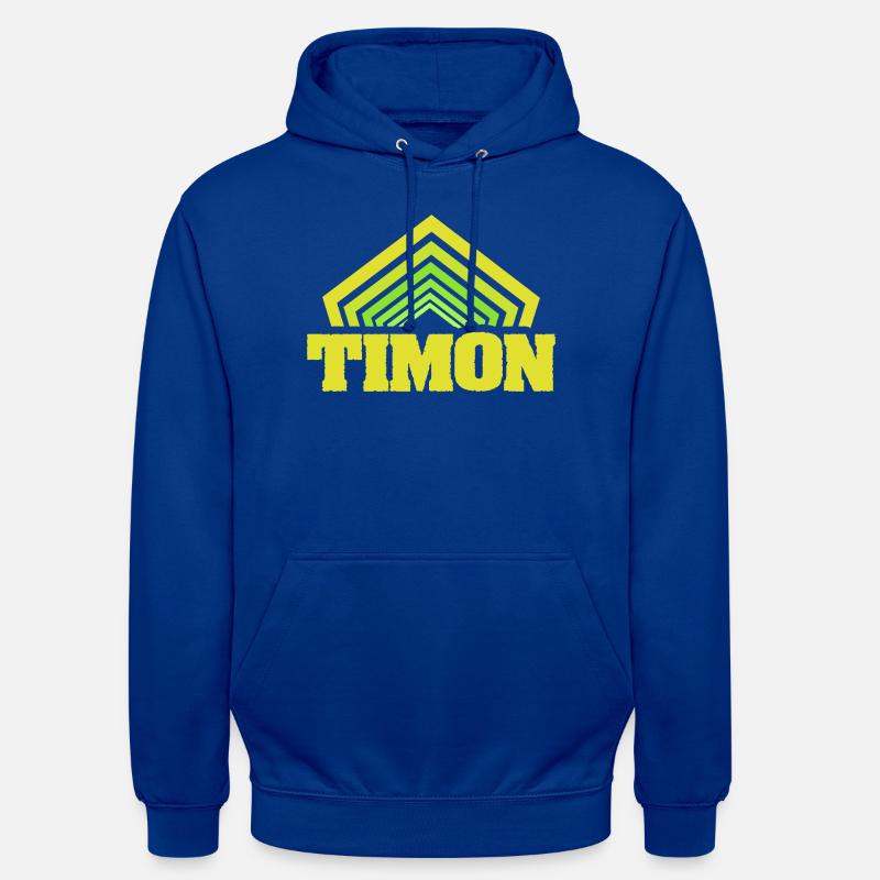 Timon - Sweat-shirt à capuche unisexe - bleu royal